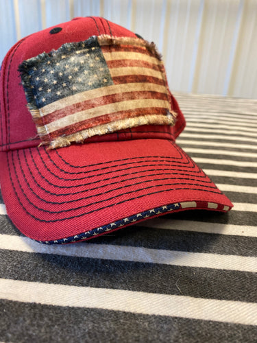 American Flag Velcro Cap